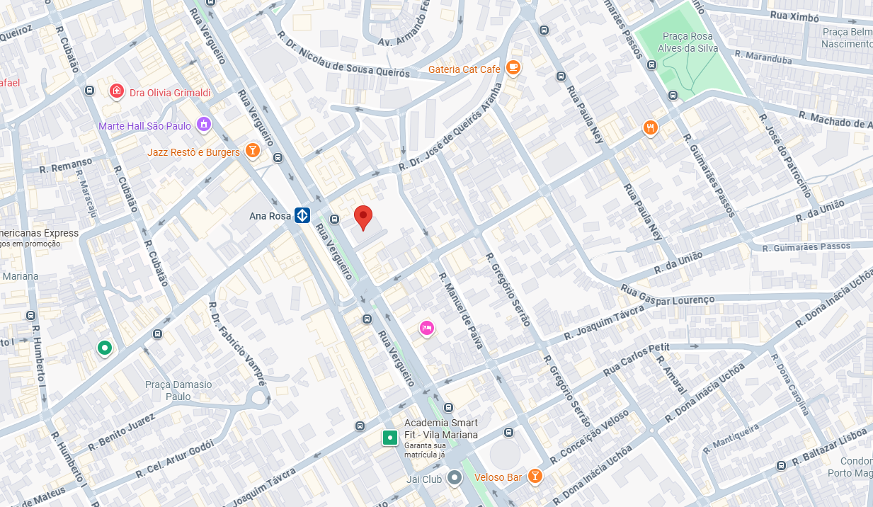 Mapa da localização The Doctors - Rua Vergueiro, 2253, Vila Mariana